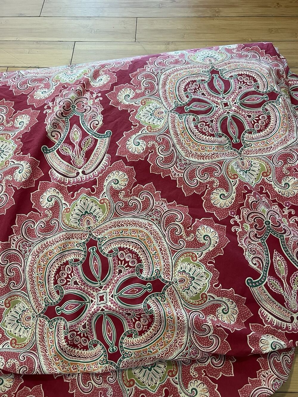 Pottery Barn Ainsley Medallion (Red) Bedding King Duvet Cover 100% Cotton